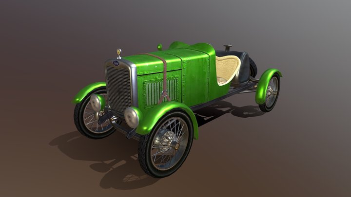 Ford A - 1929 - Baquet 3D Model