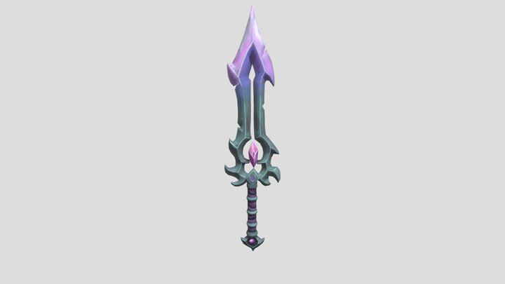 Crystal Core Sword 3D Model