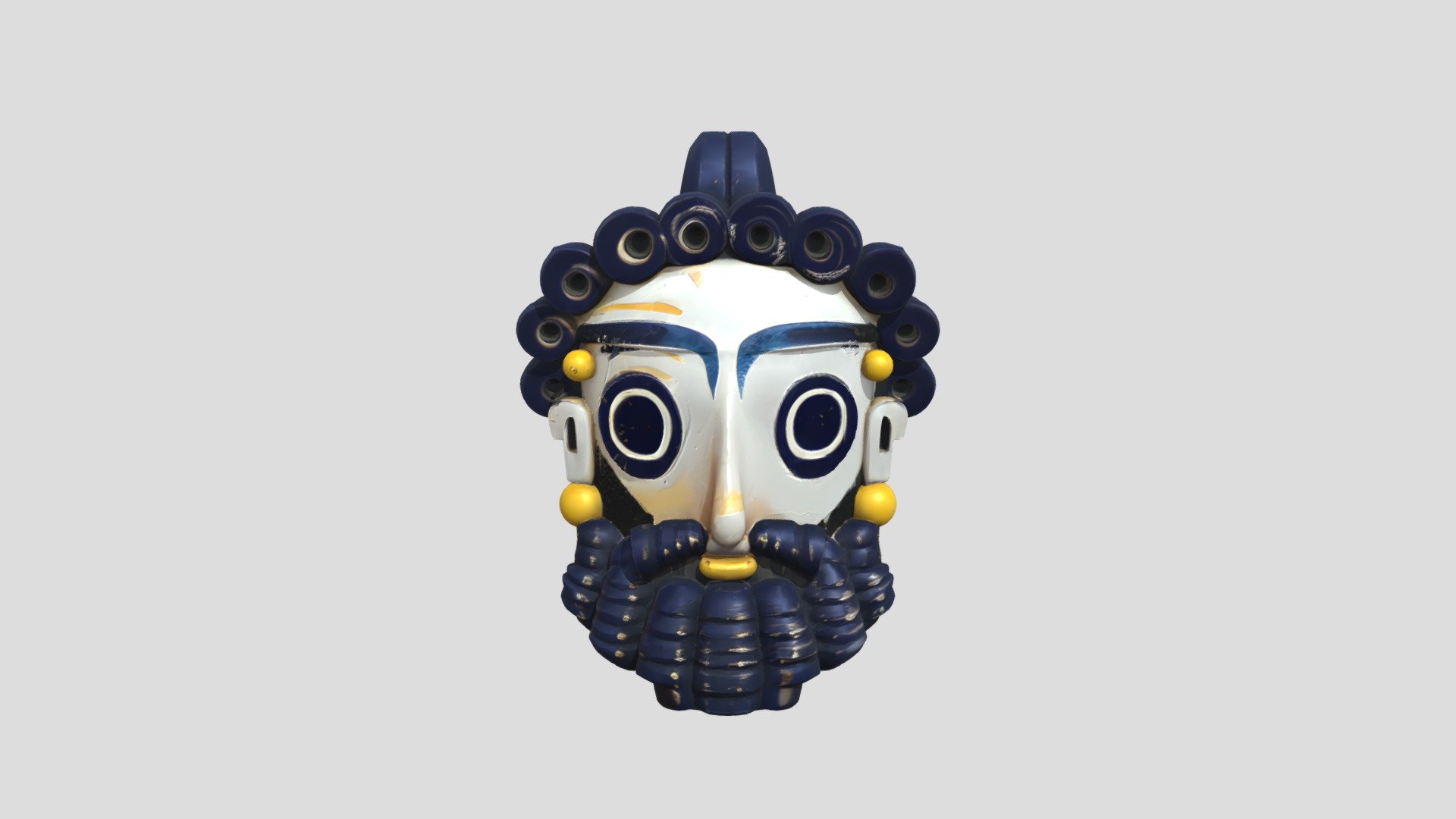 Detailed Ceremonial Mask - 3d Model By Viictor.axel11 [0429e62] - Sketchfab