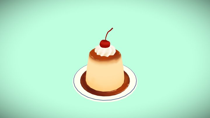 Simple Pudding - FBX 3D Model