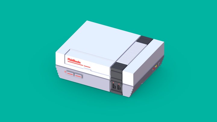 Nintendo Entertainment System (NES) 3D Model