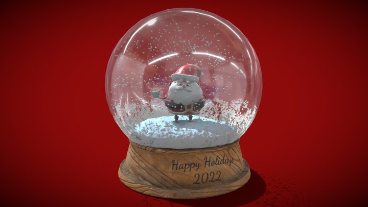 Santi Claus SnowGlobe 2022 3D Model