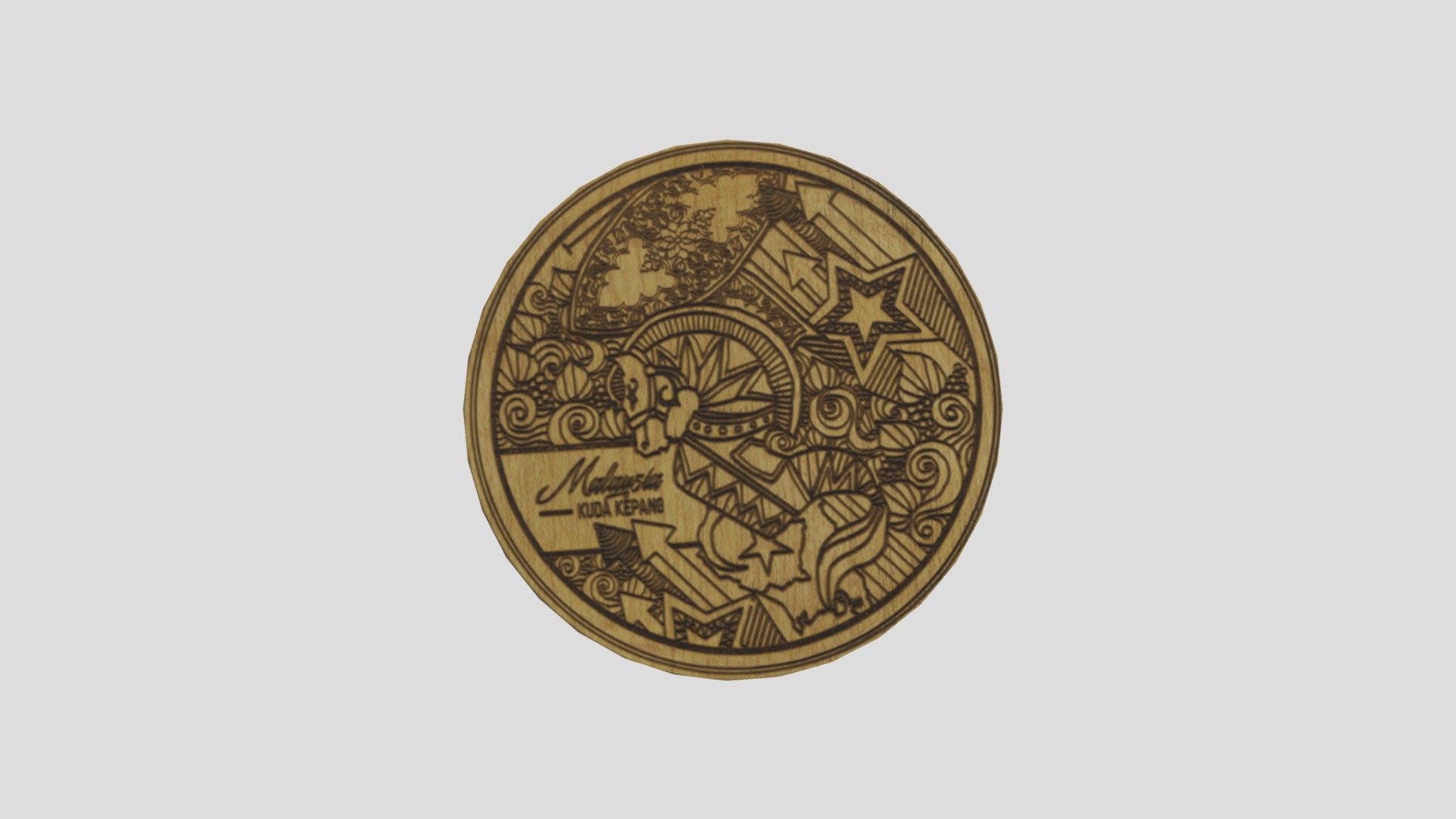 AWOOD-05 Laser Cutting Coaster