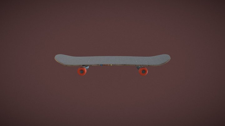 Texturing Challenge SkateBoard 3D Model