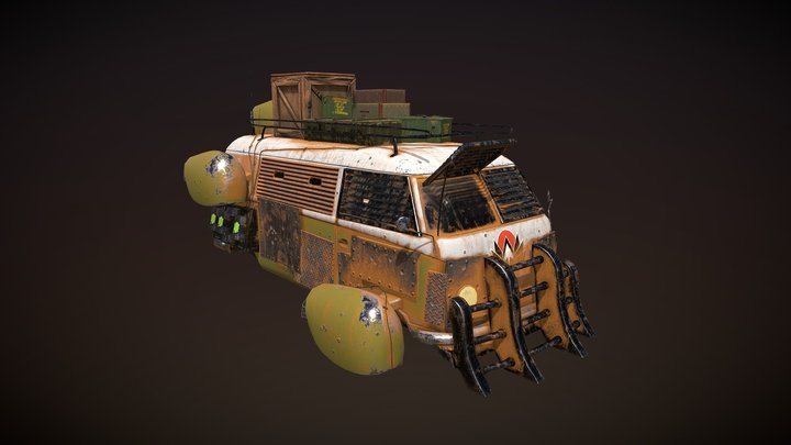 Mars Rebellion Camper 3D Model