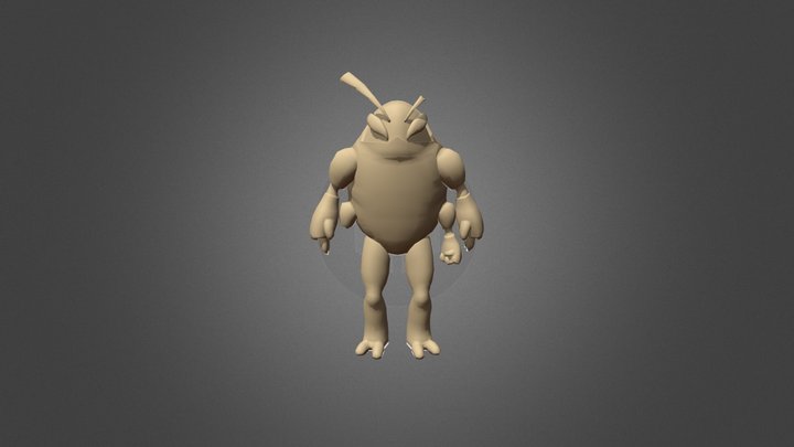 Fighting Roach 3D Model