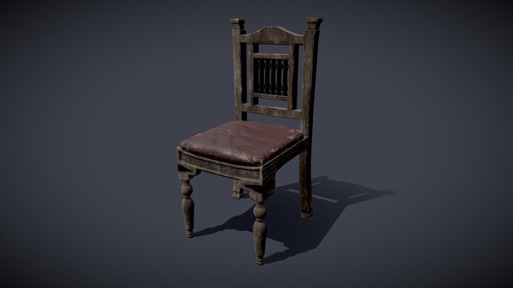 The Old Chair from the Blackmane Manor 3D Model