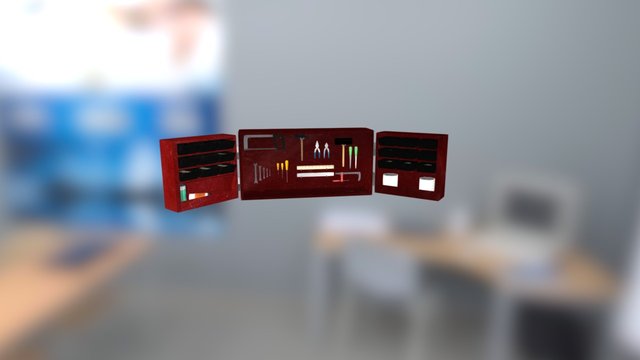 3D Locker for a garage 3D Model