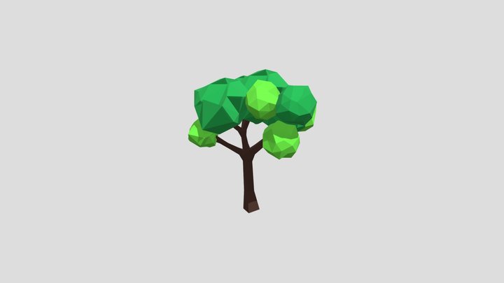 Low Poly Tree 3D Model