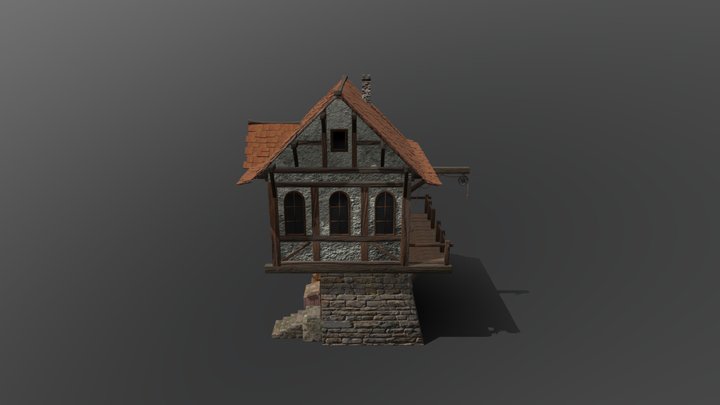 Maison médiévale 3D Model