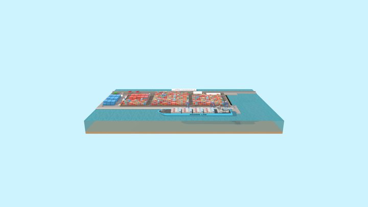 Port Castellon FBX 3D Model