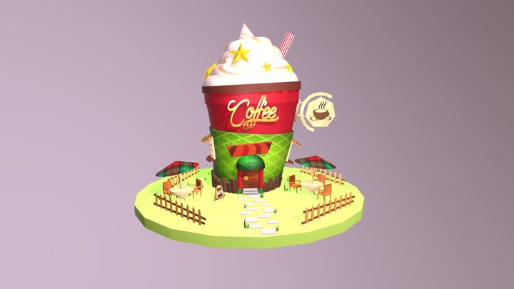Coffee Shop Final 3D Model