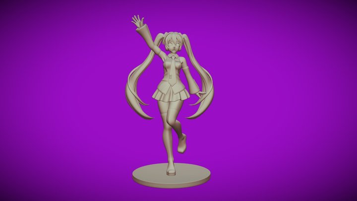 Hatsune Miku - Figure 3D Armable 3D Model