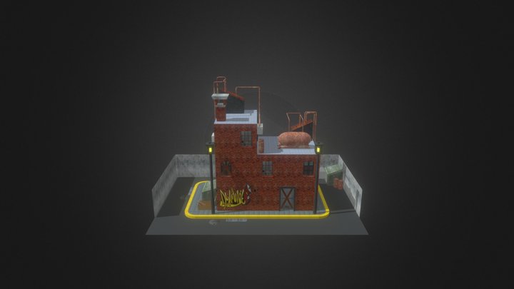 Modelado Fábrica 3D Model