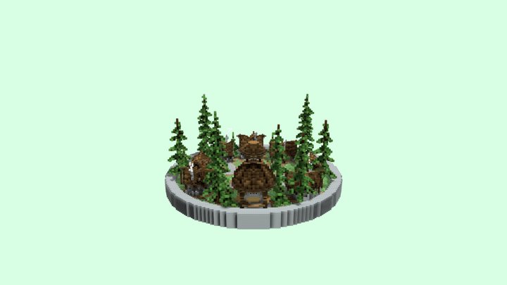 Auth Lobby - Forest Themed Map 100x100 v0.1 3D Model