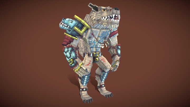 Whulvk Werewolf Lycan - Blockbench 3D Model