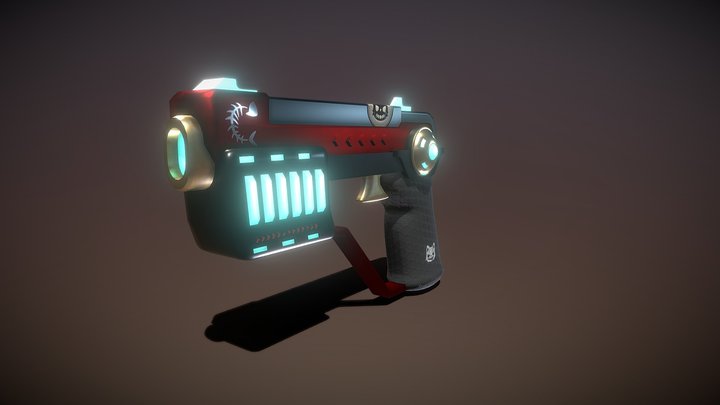Shooter Weapon 3D Model