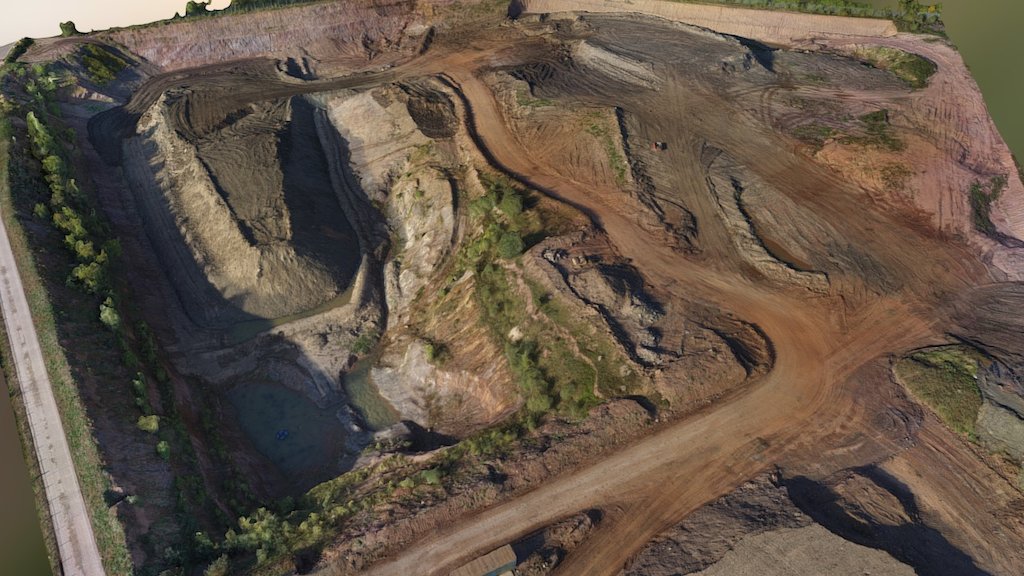 UAS volumetric survey of quarry. - 3D model by RSK Orbital (@rskorbital ...