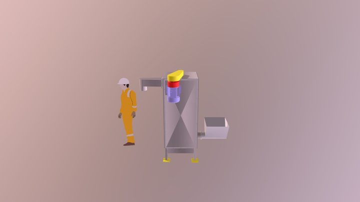 Rotajet RJ-MD75v High Speed Mechanical Dryer 3D Model