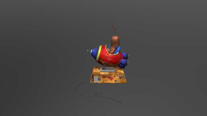 Robot Spaceship 3D Model