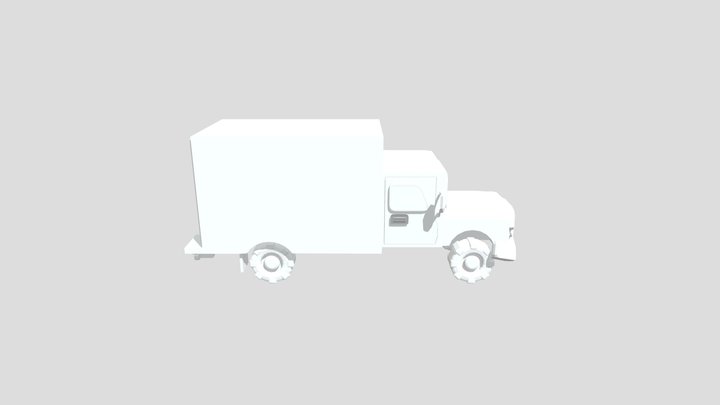 Low Poly Box Truck