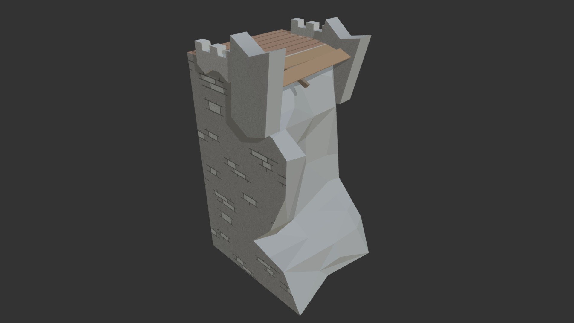 Castle_Broken_Wall_02 - Download Free 3D model by BlackSpire [043e6c9 ...