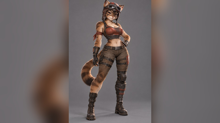 Renegade Raider (Fortnite) Furry 3D Model