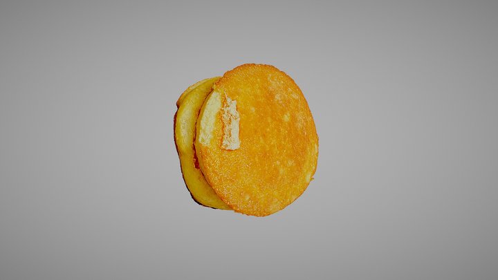 보름달 빵 3D Model