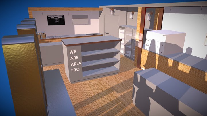 Arla Pro Exhibition - Live Kitchen 3D Model