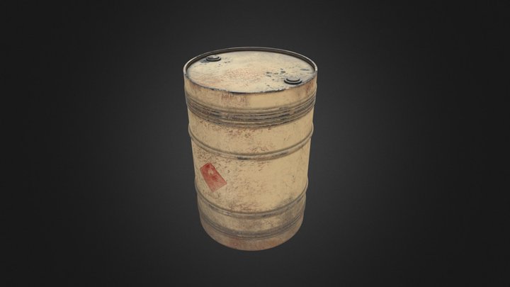 Barrel Oil (LowPoly) 3D Model