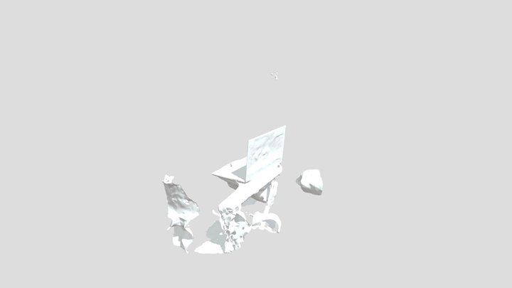Laptop_textured_mesh_medpoly_glb 3D Model