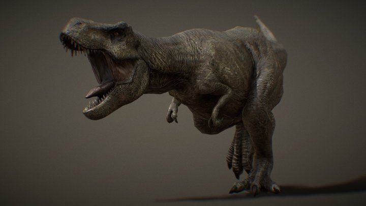 Jurassic World Rexy Rigged (Movie Graphics) – Kostenloses 3D-Modell STL