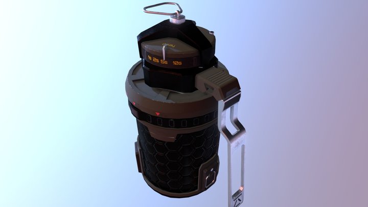 Grenade lowpoly 3D Model