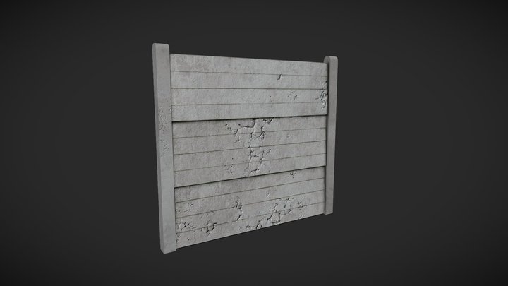 Reinforced Concrete Wall 3D Model