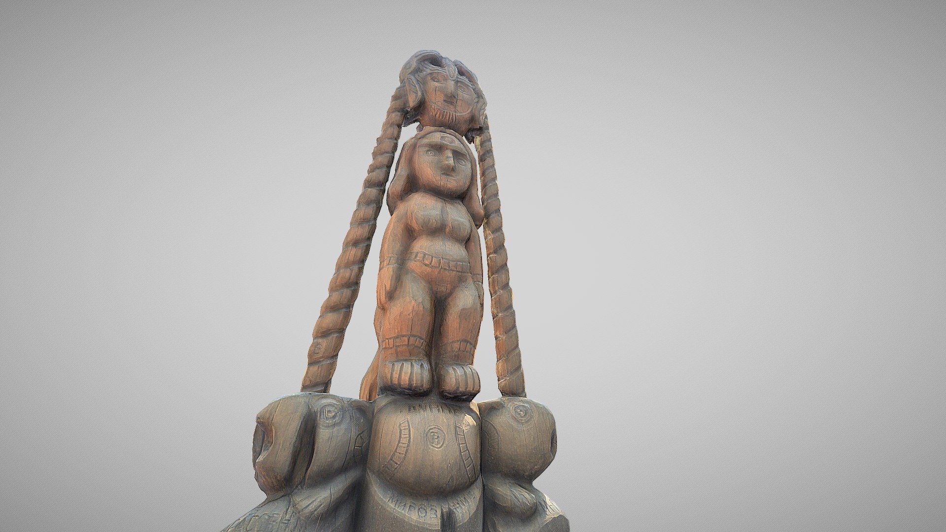 Inwu.Wooden woman. Udmurt goddess of water