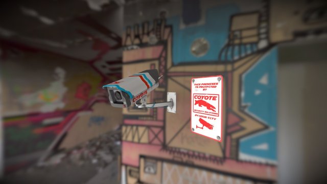 coyote Security Camera 3D Model