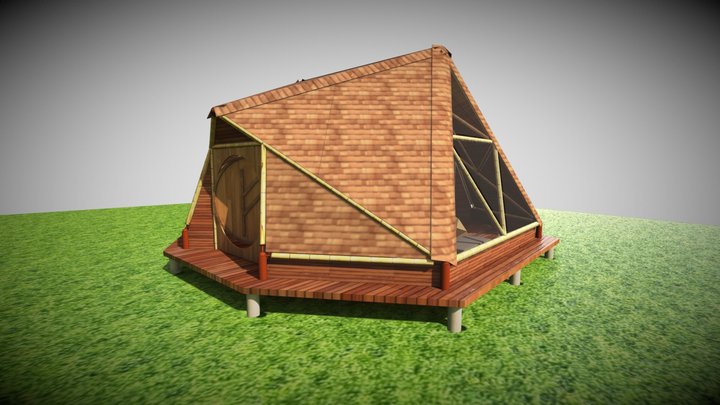 BAMBOO GLAMPING BUNGALOW D-ICO P2 3D Model