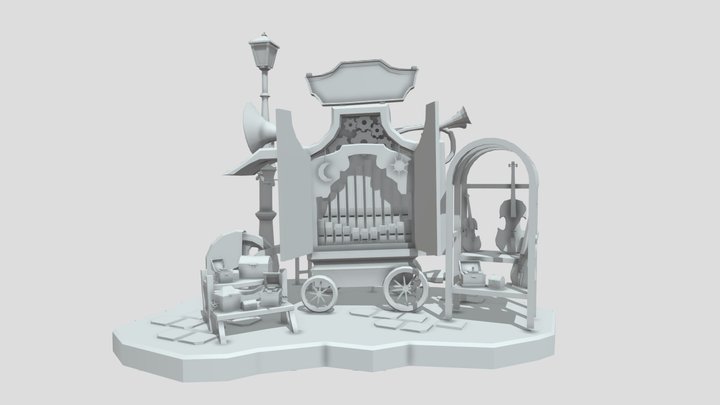 Steampunk Shop Test 3D Model