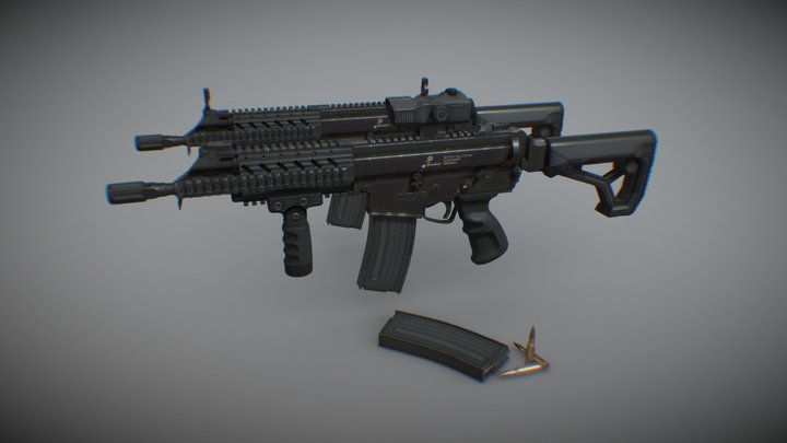 SS2-V5 A1 KAL.5.56 mm Pindad – Kostenloses 3D-Modell STL