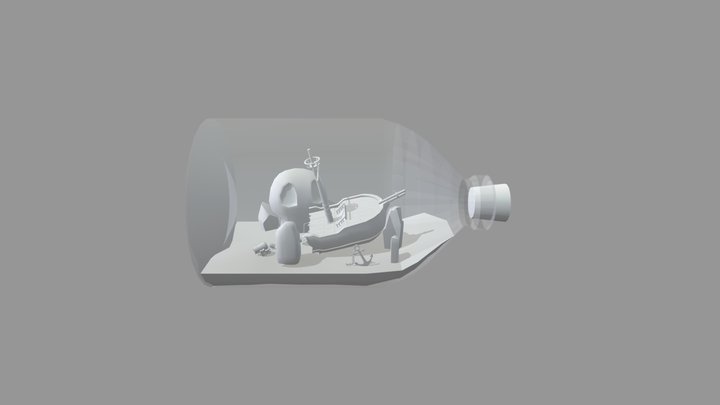 Stylized Diorama 3D Model