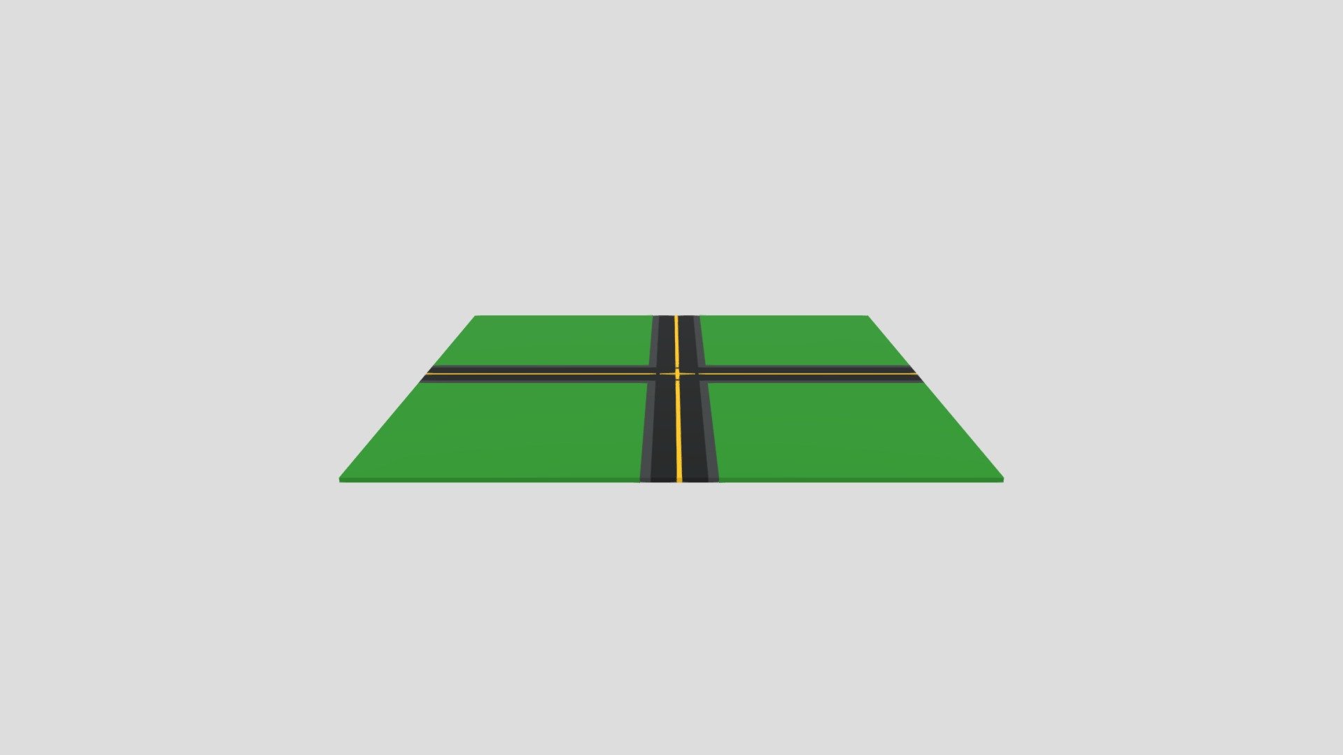 Map 4 Way Roud - Download Free 3D model by eh48213 [044a4a3] - Sketchfab