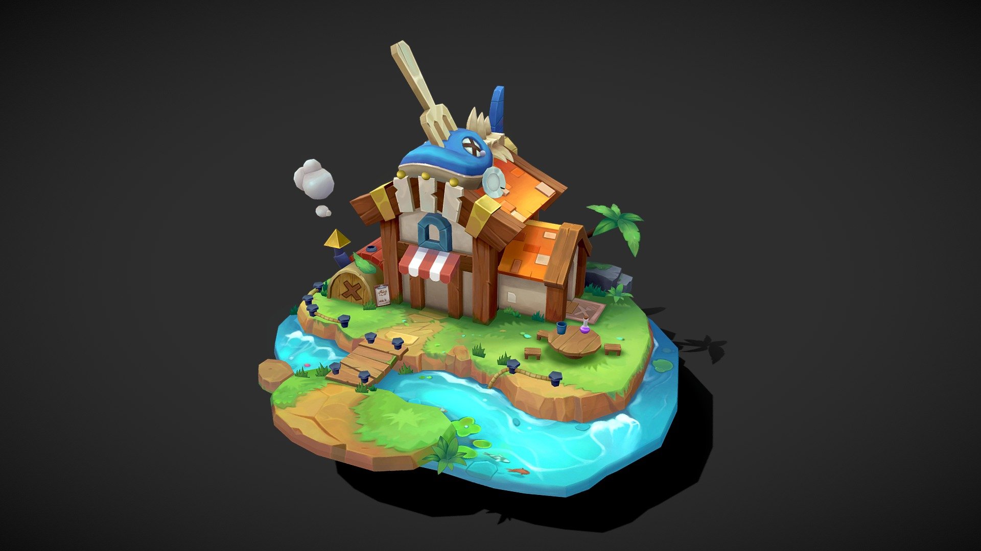 fish_house - 3D model by gggghr04 [044a988] - Sketchfab