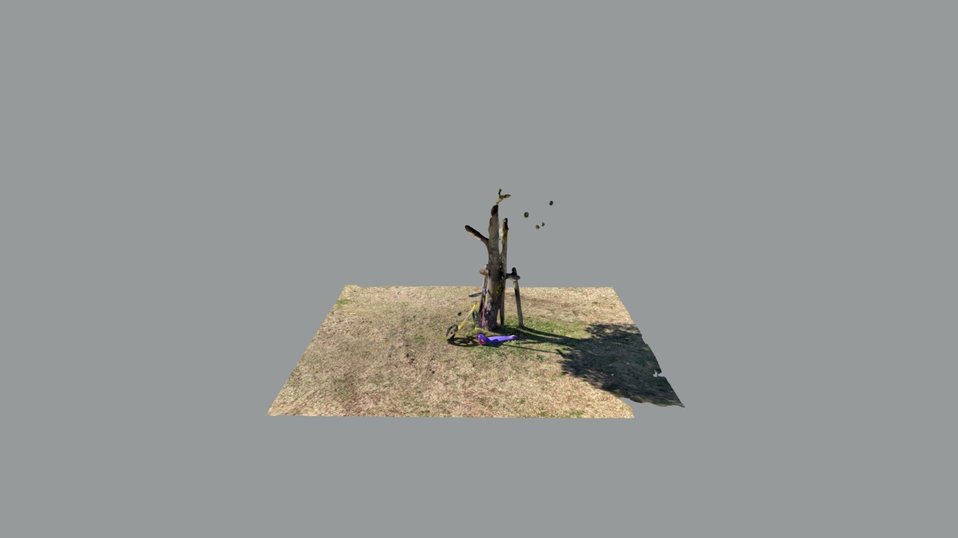 Strider and kickboard in the park — Sketchfab embed 3D viewer