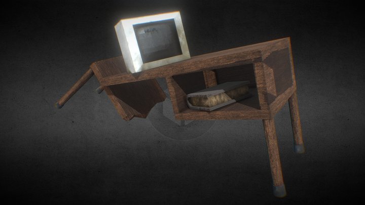Broken Table 3D Model