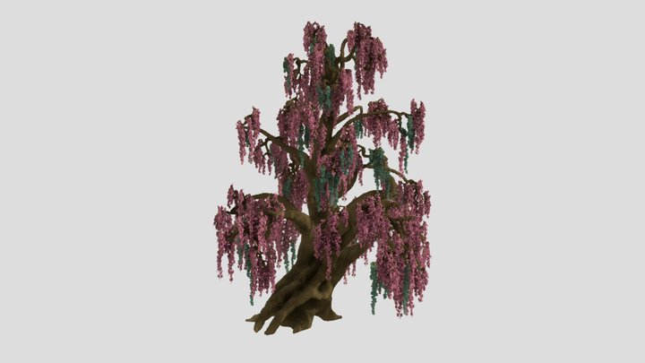 Giant Fantasy Willow Tree 3D Model