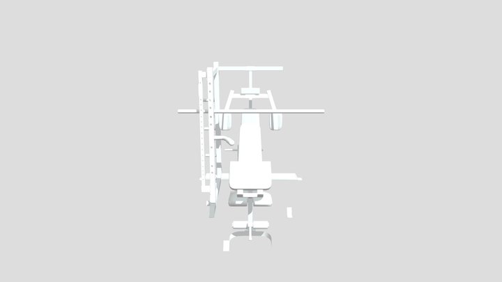 Gym Fitness Exercise Machine 3D Model