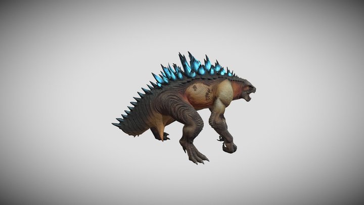 Highly Deformed Distortus-zilla 3d Model 3D Model