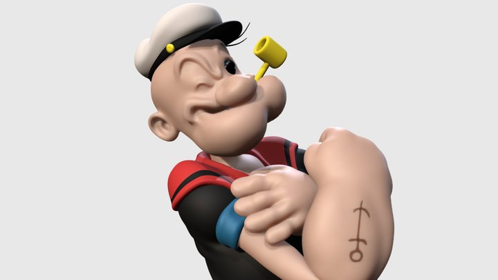 Popeye the sailor man 3D Model