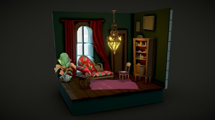 Livingroom (Texture) 3D Model