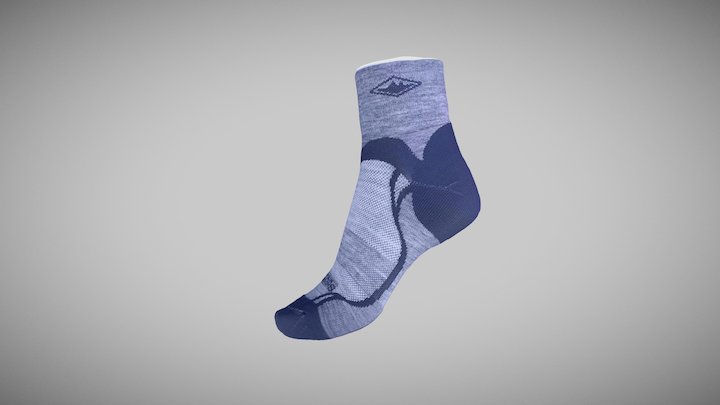 170620 MD Sock Blue Grey 3D Model